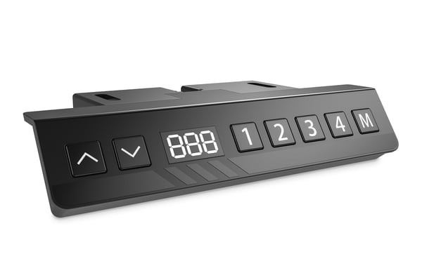 Digitus DA-90453 stativ till ståskrivbord Elektrisk 3 ben Vit