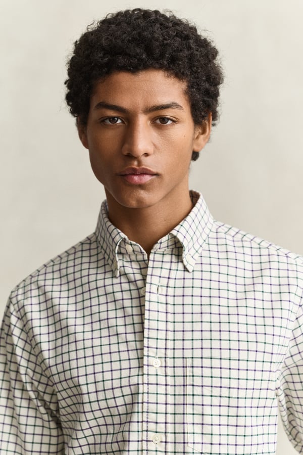 Miniatyrbild 4 av 8: Gant 3263004-130 Skjorta Button down-krage Långärmad Bomull
