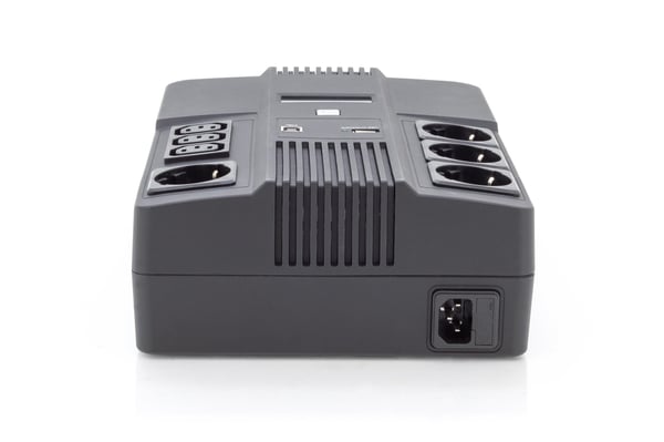 Miniatyrbillede 3 af 5: Digitus DN-170110 UPS-enhed Interaktivt indgangsstik 0,6 kVA 360 W 7 AC stikkontakt(er)