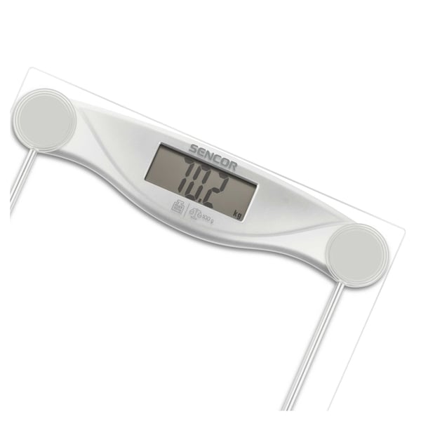 Miniatyrbillede 2 af 8: Sencor SBS 113SL badevægt Rektandel Transparent Elektronisk personlig vægt