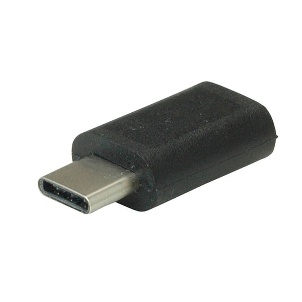 Pikkukuva 2 / 4: VALUE 12.99.3191 kaapelin sukupuolenvaihtaja USB Type C USB Type Micro B Musta