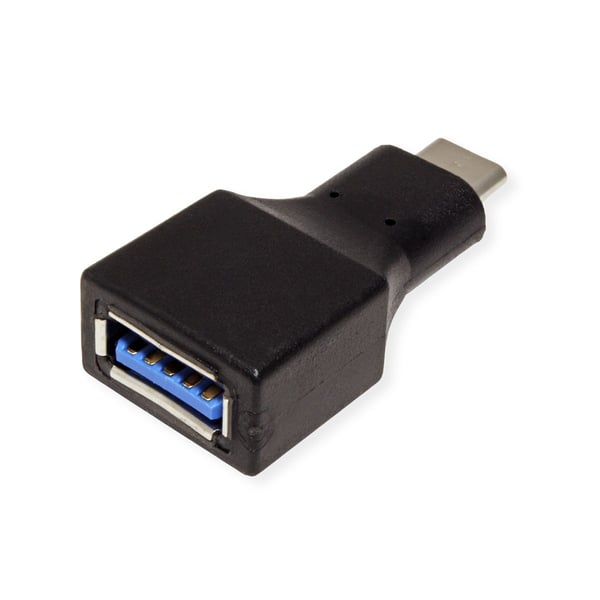 VALUE 12.99.9030 kaapelin sukupuolenvaihtaja USB Type C USB Type A Musta