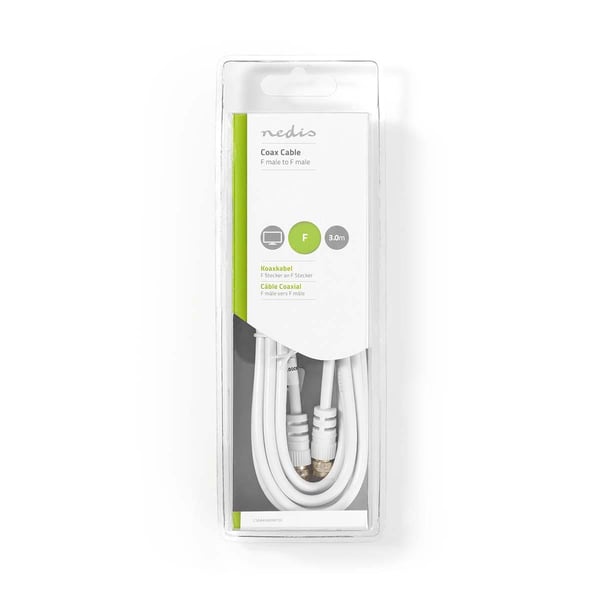 Pikkukuva 3 / 3: Nedis SAT-ANT.LIITÄNTÄKAAPELI 3M / NEDIS CSGB41000WT30 WS CSGB41000WT30