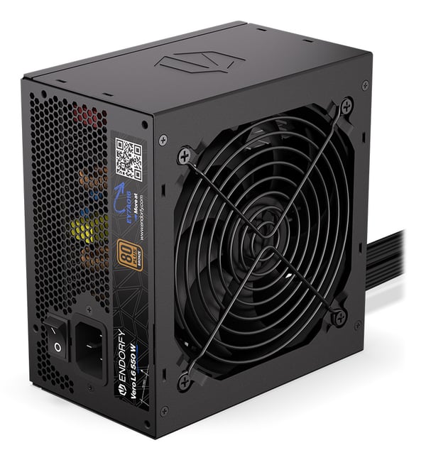ENDORFY Vero L6 enhed til strømforsyning 550 W 24-pin ATX ATX Sort