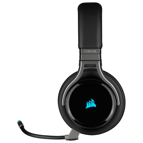 Pikkukuva 12 / 12: Corsair Virtuoso RGB Kuulokkeet Langallinen & langaton Pääpanta Pelaaminen USB A-tyyppi Hiili