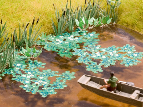 Miniatyrbillede 2 af 5: NOCH Lotus Flower skalamodell dele og tilbehør Græs