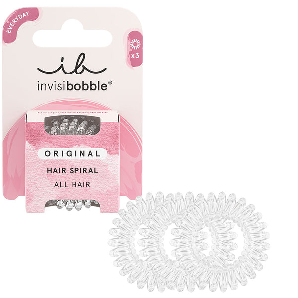invisibobble Original Crystal Clear håraccessoar Hårband 3 styck