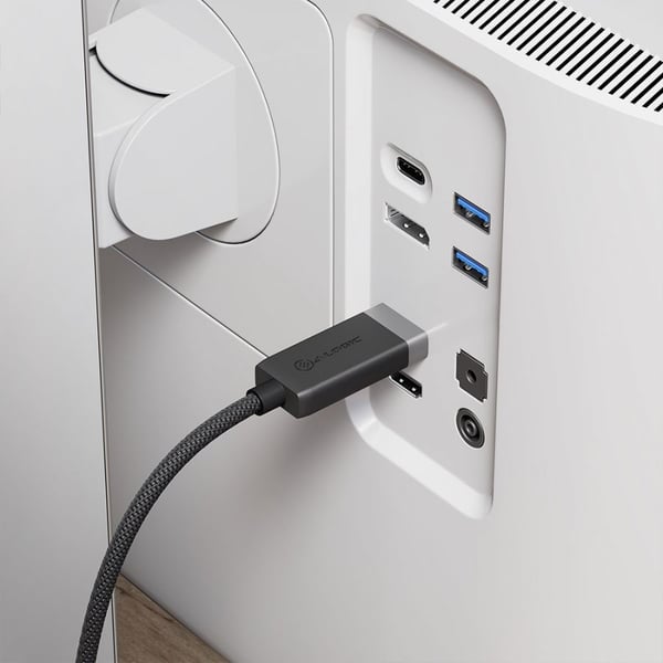 ALOGIC FUDPHD2-SGR videokabeladapter 2 m DisplayPort HDMI Svart, Grå