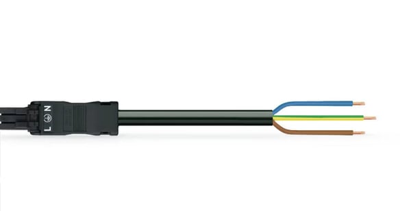 Wago 891-8993/106-101 el-ledning Sort 1 m