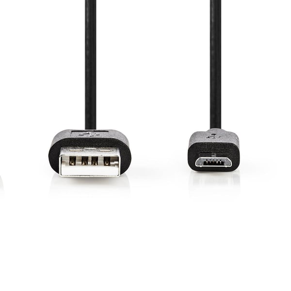 Nedis CCGP60500BK50 USB-kabel USB 2.0 5 m USB A Micro-USB B 0,48 Gbit/sek. Sort