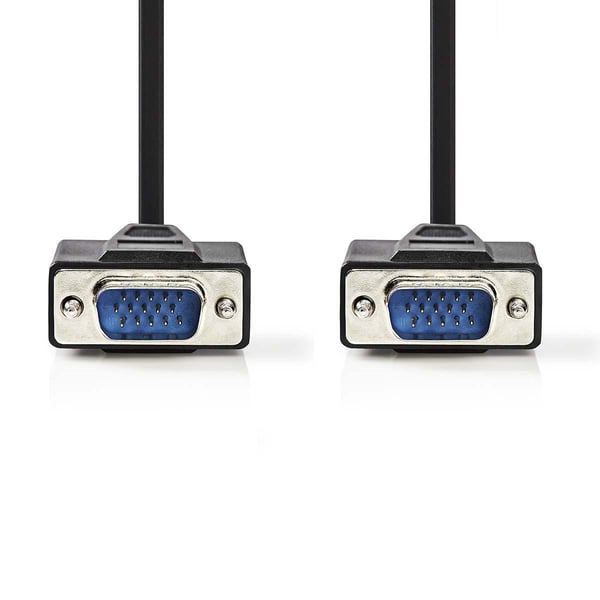 Nedis CCGB59000BK20 VGA-kabel 2 m VGA (D-Sub) Svart