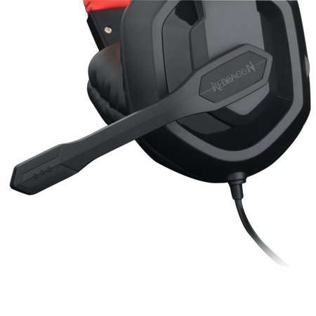 Miniatyrbillede 2 af 6: REDRAGON H120 hovedtelefoner/headset Ledningsført Spil Sort, Rød