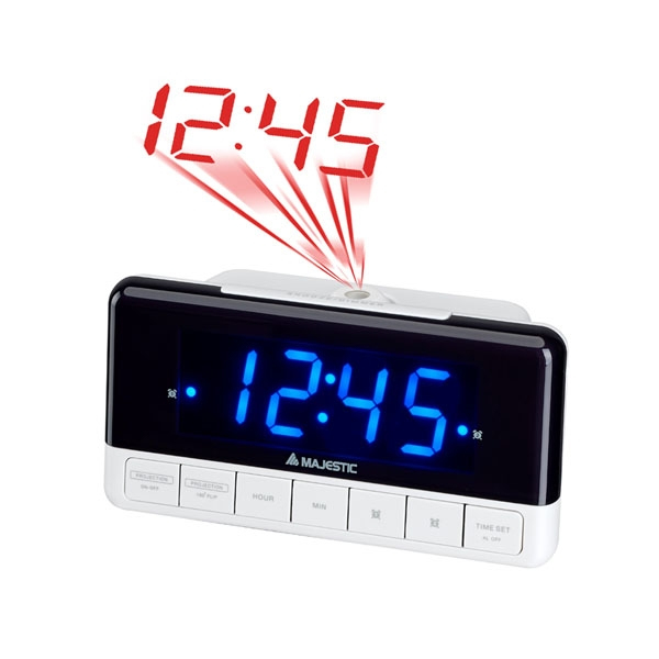 New Majestic SVE-337P Digital alarmur Sort, Hvid