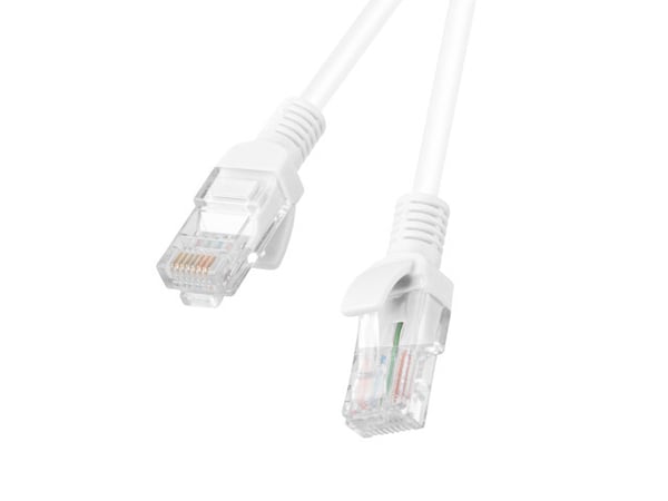 Miniatyrbillede 1 af 2: Lanberg PCU5-10CC-0025-W netværkskabel Hvid 0,25 m Cat5e U/UTP (UTP)