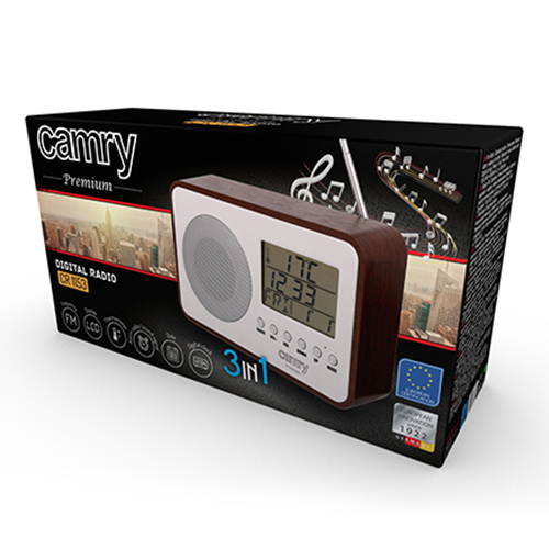Miniatyrbillede 3 af 6: Camry Premium CR 1153 radio Bærbar Digital Brun, Grå, Hvid