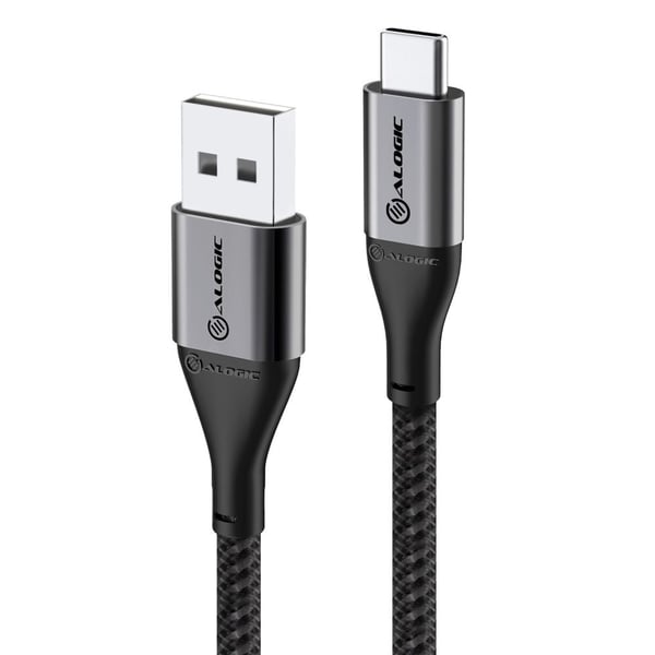Miniatyrbillede 1 af 6: ALOGIC ULCA21.5-SGR USB-kabel USB 2.0 1,5 m USB A USB C 0,48 Gbit/sek. Grå