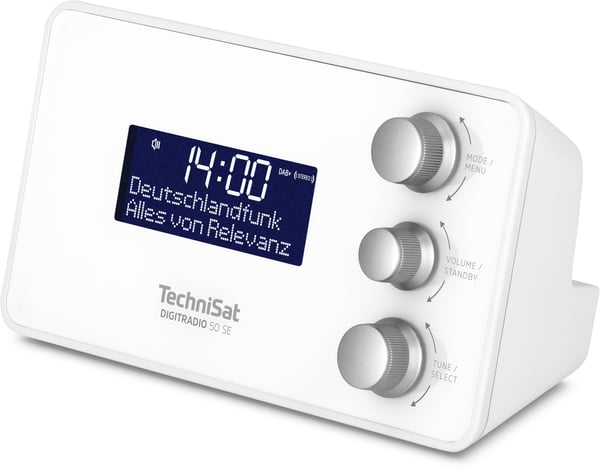 Miniatyrbillede 3 af 7: TechniSat DIGITRADIO 50 SE Personligt Digital Hvid