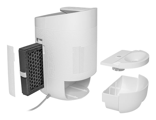 Concept OV1200 avfuktare 1 l 50 dB 45 W Silver, Vit