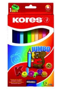 Kores Jumbo Multifärg 12 styck