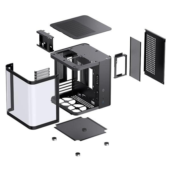 Miniatyrbild 5 av 24: Jonsbo TK-1 2.0 Mini Tower Svart