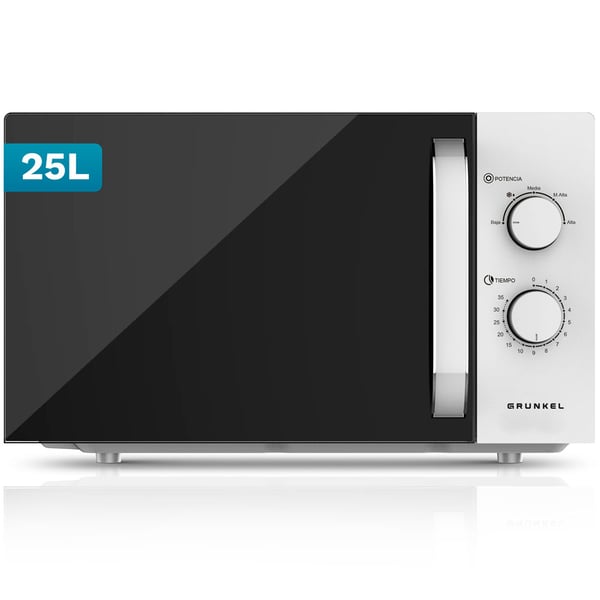 Grunkel MW-25EASY mikrobølgeovn Hvid Solo mikroovn Bordplade 25 L 850 W