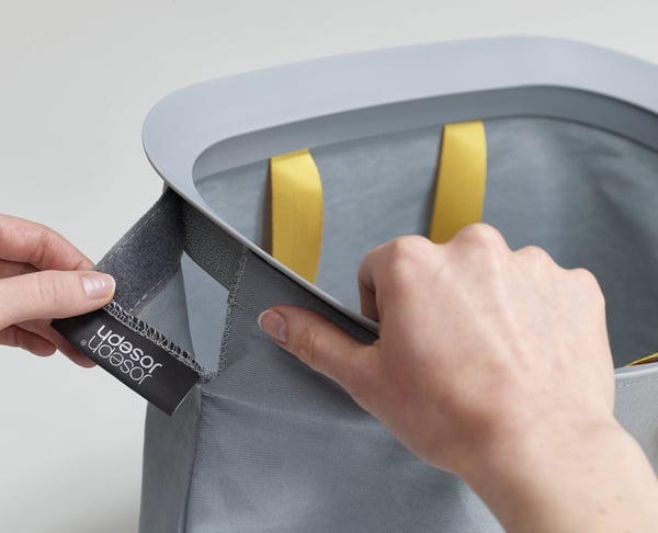 Joseph Joseph 50003 tvättkorg 90 l Rektangulär Bomull, Polyester Grå