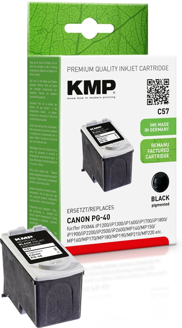 KMP C57 blækpatron 1 stk Sort