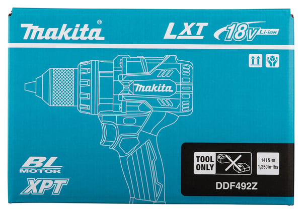 Miniatyrbillede 8 af 29: Makita DDF492Z bor 2100 rpm Nøglefri 2,6 kg Blå, Sort