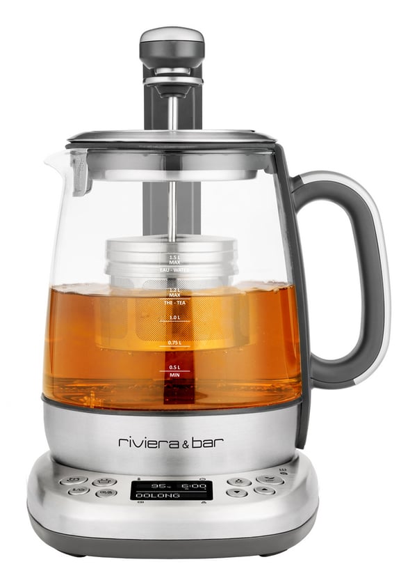 Riviera & Bar BTA850 vedenkeitin 1,2 L 2000 W Ruostumaton teräs, Musta