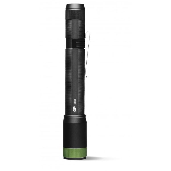 GP Lighting C33 Sort, Grøn Hånd lommelygte LED