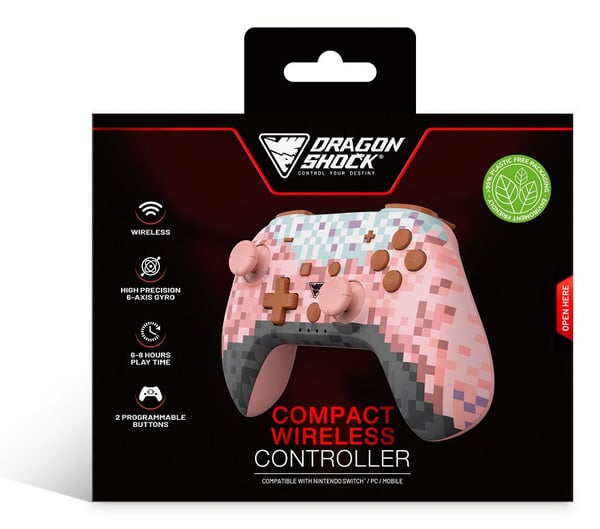 Miniatyrbillede 6 af 6: Dragonshock PopTop Lyserød, Brun, Sort, Lyse Blå, Lilla Bluetooth Gamepad Analog/digital Nintendo Switch, PC