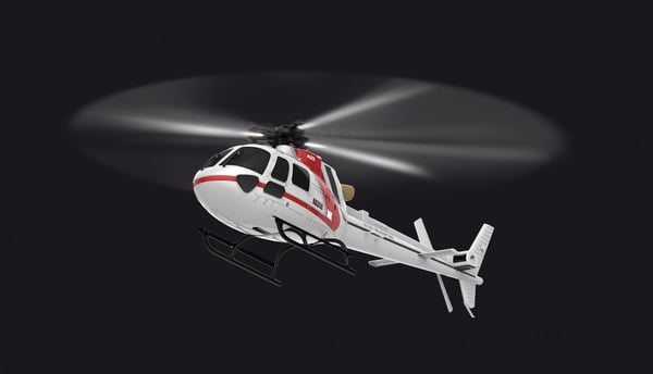 Amewi AS350 radiostyrd modell Helikopter Elmotor