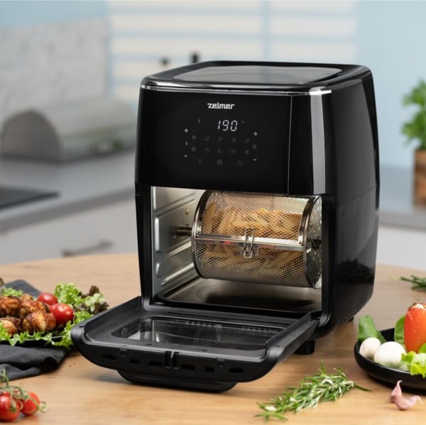 Zelmer ZAF7120 frituregryde Enkelt 12 L Enkeltstående 1700 W Lavfedt steger Sort