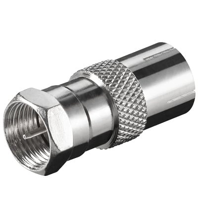 Goobay WE 1170 BNC-F M > IEC 9.5mm Rustfrit stål