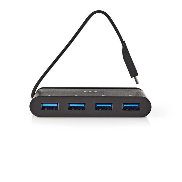 Nedis TCARF200BK gränssnittshubbar USB 3.2 Gen 1 (3.1 Gen 1) Type-C Svart