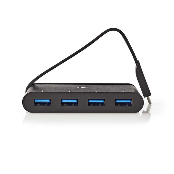Nedis TCARF200BK gränssnittshubbar USB 3.2 Gen 1 (3.1 Gen 1) Type-C Svart