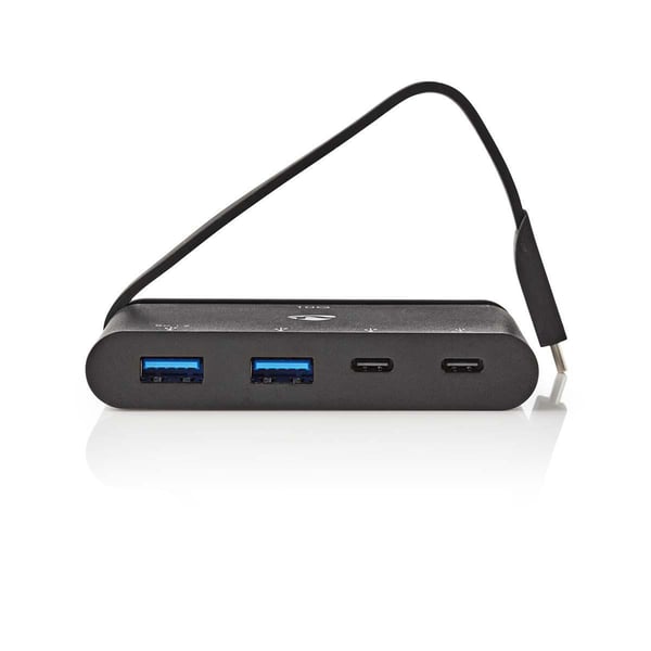 Nedis TCARF250BK gränssnittshubbar USB 3.2 Gen 1 (3.1 Gen 1) Type-C Svart