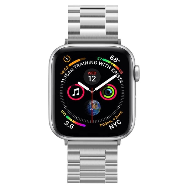 Miniatyrbillede 4 af 5: Spigen Modern Fit Band Sølv Rustfrit stål