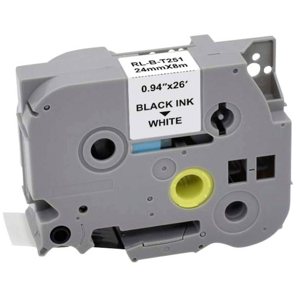 Miniatyrbild 2 av 2: Renkforce RF-6027530 etikett-tejp Svart på vitt TZe