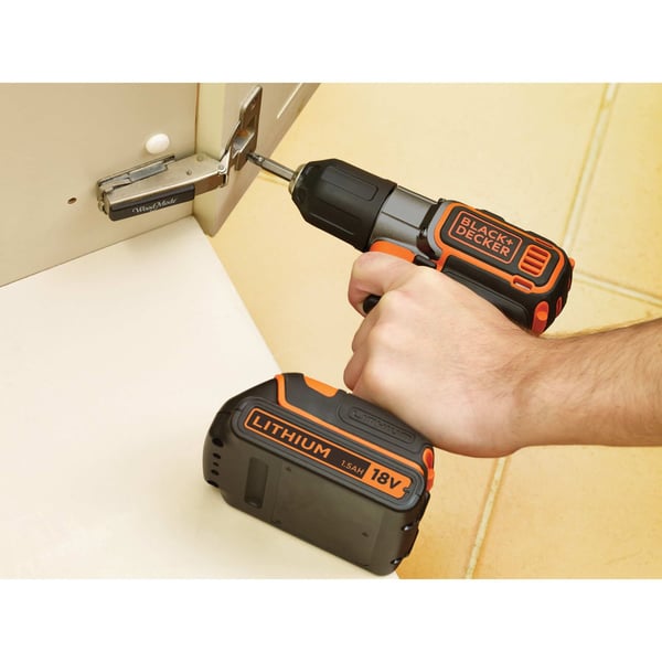 Black & Decker ASD18KB-QW bor Sort, Orange
