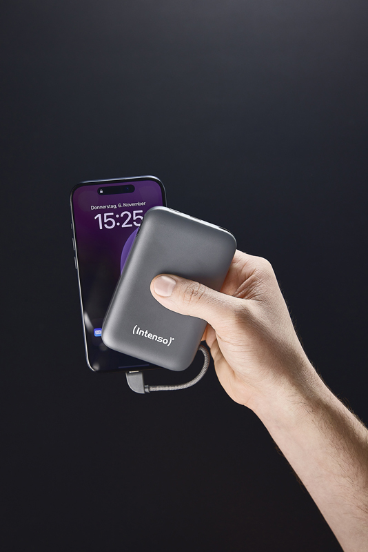 Intenso S10000 Lithium polymer (LiPo) 10000 mAh Grå