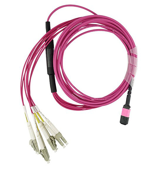BlueOptics K2Q46A-BO InfiniBand och fiberoptisk kabel 5 m MPO 4x LC Duplex Svart, Grå, Magenta