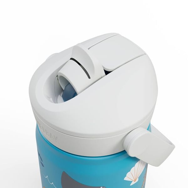 CamelBak Thrive Flip Straw Kids Päivittäinen käyttö 400 ml Ruostumaton teräs Sininen, Valkoinen