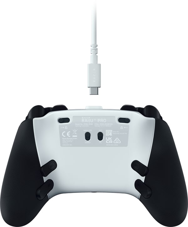 Miniatyrbillede 6 af 14: Razer Raiju V3 Pro Sort, Hvid RF/USB Gamepad Analog PC, PlayStation 5