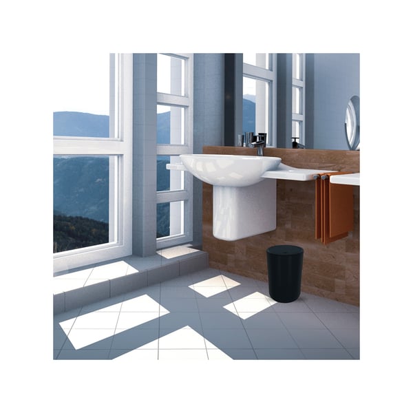Miniatyrbild 2 av 2: Spirella 7610583172082 papperkorgar 5 l Rund Polystyren Svart
