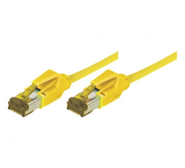 EXC Patch RJ45 S/FTP CAT 7 LSOH Snagless Yellow netværkskabel 1 m Cat7 S/FTP (S-STP)