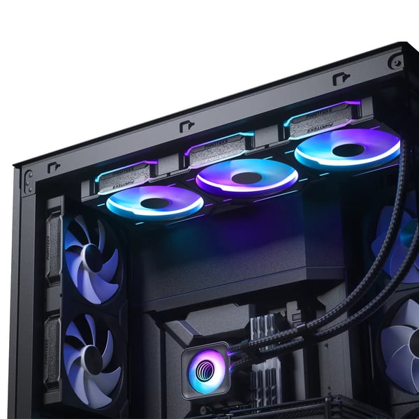 Miniatyrbillede 6 af 6: Phanteks Glacier One 420 D30 X2 Processor Alt-i-en væskekøler Sort 1 stk