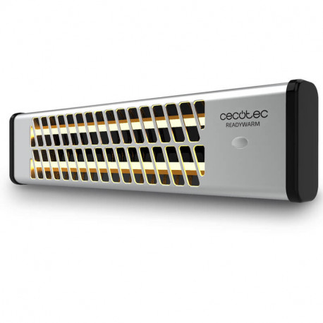 Cecotec 05323 sisälämmitin Sisätila Musta, Ruostumaton teräs 1200 W Kvartsilämmitin