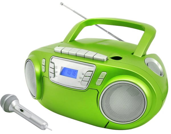 Miniatyrbild 1 av 2: Soundmaster SCD5800GR Analog 3 W FM, PLL Grön, Silver MP3-uppspelning