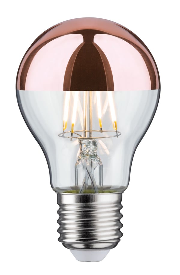Paulmann LED LAMPE 680LM E27 827 6,5W / PAULMA KOPFSPIEGEL KUPFER 28671
